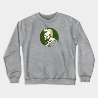 Guile from Street Fighter - Circular Design Crewneck Sweatshirt